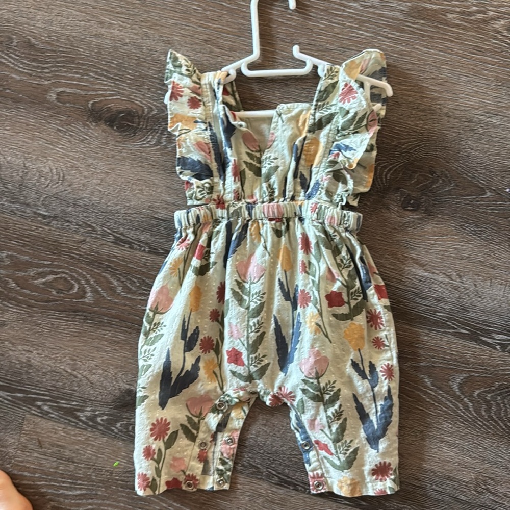 Pink Chicken Floral Ruffle One-Piece - Multicolor - Picture 2 of 4